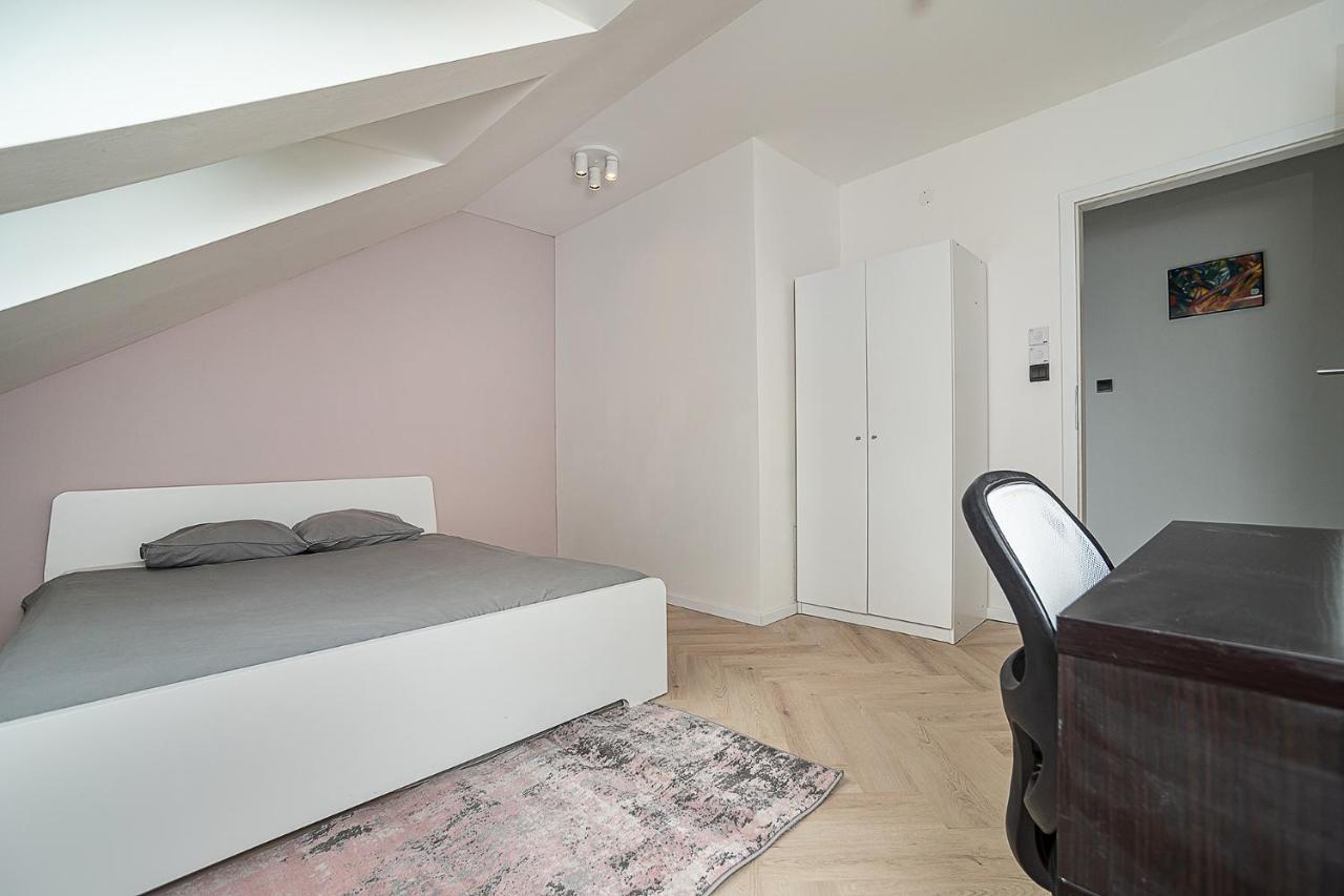 Big 4-Bedroom Flat, Terrace With Great Vitkov View براغ المظهر الخارجي الصورة